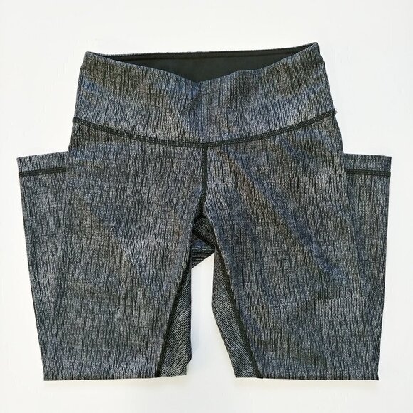 Lululemon Wunder Under Crop Leggings 4 Full On Luxtreme Burlap Black Dune Active - Picture 9 of 10